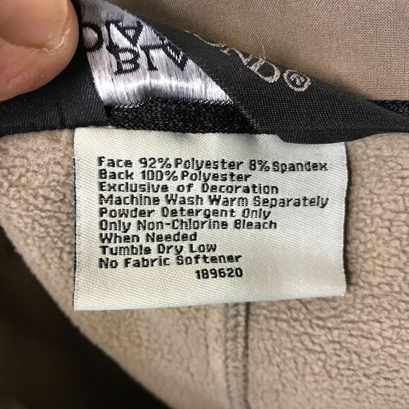 BLACK DIAMOND ~ MENS XXL ~ BLACK SOFT SHELL FLEECE LINED JACKET COAT - Picture 6 of 7